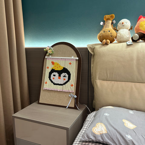 DIY Hat Penguin Beaded Curtain Kit by Arteora