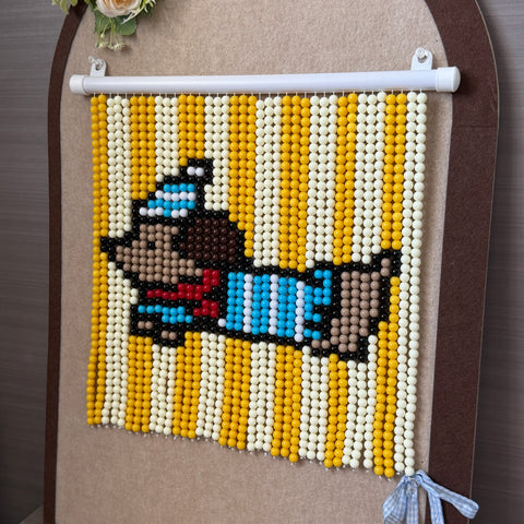 DIY Dachshund Beaded Curtain Kit by Arteora