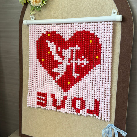 DIYCupid Heart Beaded Curtain Kit by Arteora