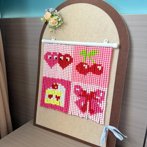 DIY Cherry Beaded Curtain Kit by Arteora