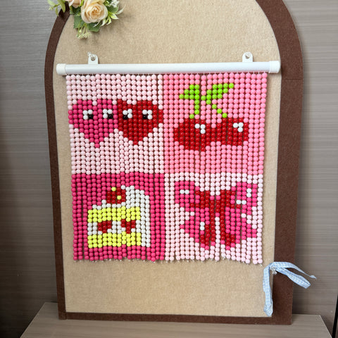DIY Cherry Beaded Curtain Kit by Arteora