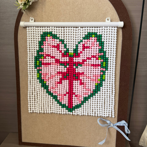 DIY Monstera leaf Beaded Curtain Kit by Arteora