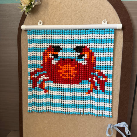 DIY Crab Beaded Curtain Kit by Arteora
