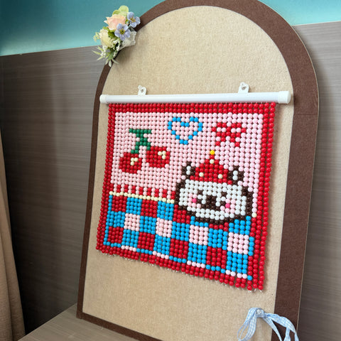 DIY Cherry bear Beaded Curtain Kit by Arteora