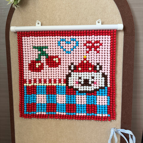 DIY Cherry bear Beaded Curtain Kit by Arteora