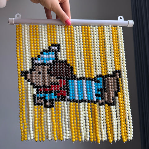 DIY Dachshund Beaded Curtain Kit by Arteora
