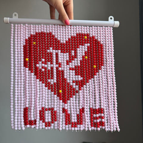 DIYCupid Heart Beaded Curtain Kit by Arteora
