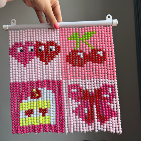 DIY Cherry Beaded Curtain Kit by Arteora