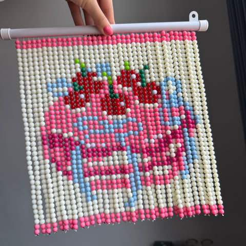 DIY cake Beaded Curtain Kit by Arteora