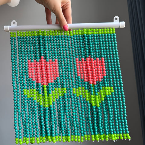 DIY Tulip Beaded Curtain Kit by Arteora