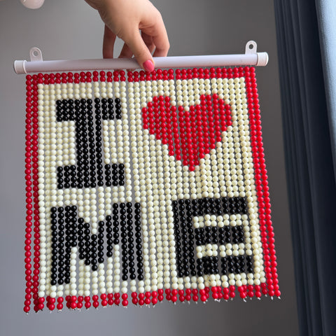 DIY LOVE  Beaded Curtain Kit by Arteora