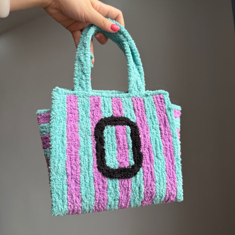 DIY Weaving Kit – Letter O Striped Mesh Bag by Arteora™