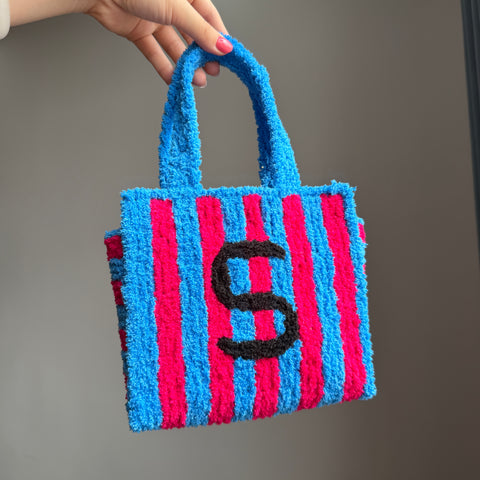 DIY Weaving Kit – Letter S Striped Mesh Bag by Arteora™