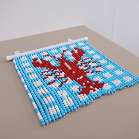 DIY Lobster Beaded Curtain Kit by Arteora