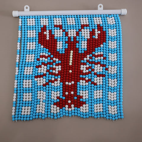 DIY Lobster Beaded Curtain Kit by Arteora