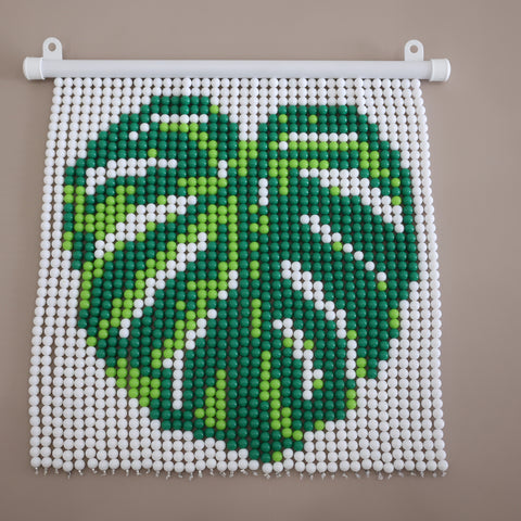 DIY Monstera Beaded Curtain Kit by Arteora