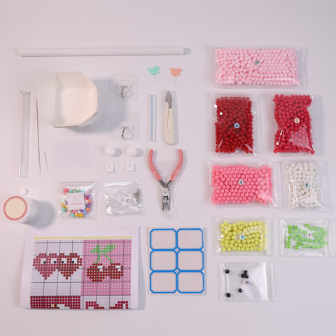 DIY Cherry Beaded Curtain Kit by Arteora