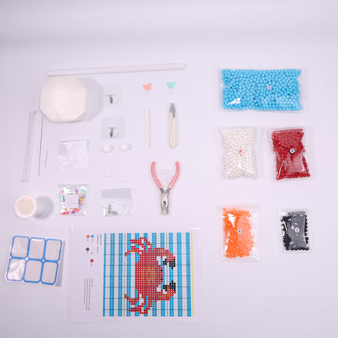 DIY Crab Beaded Curtain Kit by Arteora