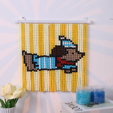 DIY Dachshund Beaded Curtain Kit by Arteora