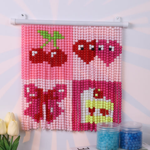 DIY Cherry Beaded Curtain Kit by Arteora