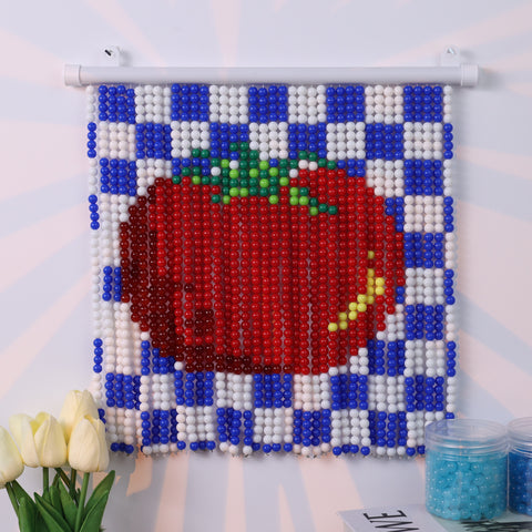 DIY Lattice tomatoes Beaded Curtain Kit by Arteora