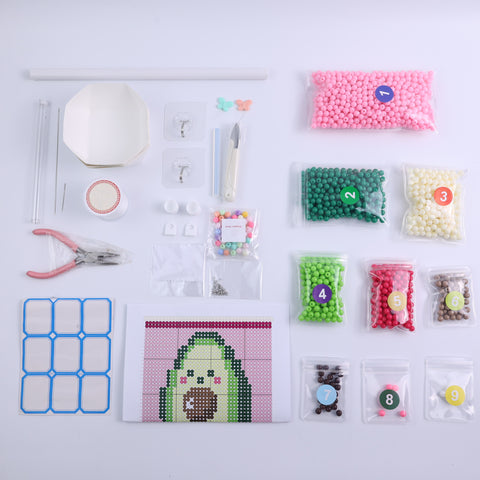DIY Avocado Beaded Curtain Kit by Arteora