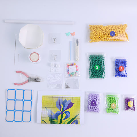 DIY Iris Beaded Curtain Kit by Arteora