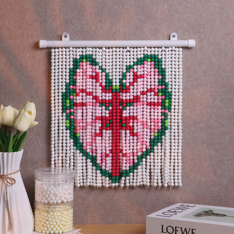 DIY Monstera leaf Beaded Curtain Kit by Arteora