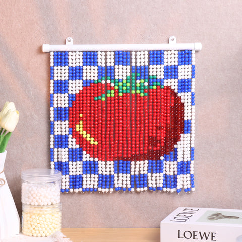 DIY Lattice tomatoes Beaded Curtain Kit by Arteora