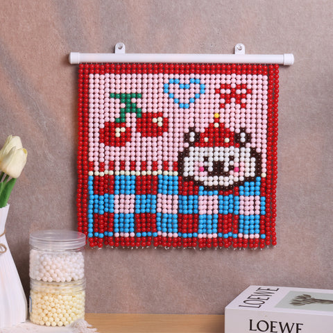 DIY Cherry bear Beaded Curtain Kit by Arteora