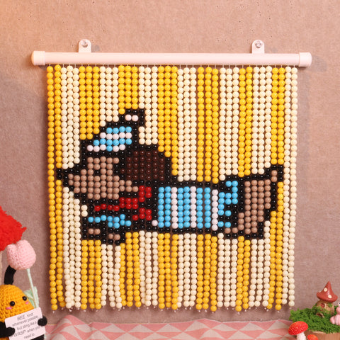 DIY Dachshund Beaded Curtain Kit by Arteora
