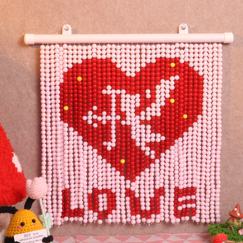 DIYCupid Heart Beaded Curtain Kit by Arteora
