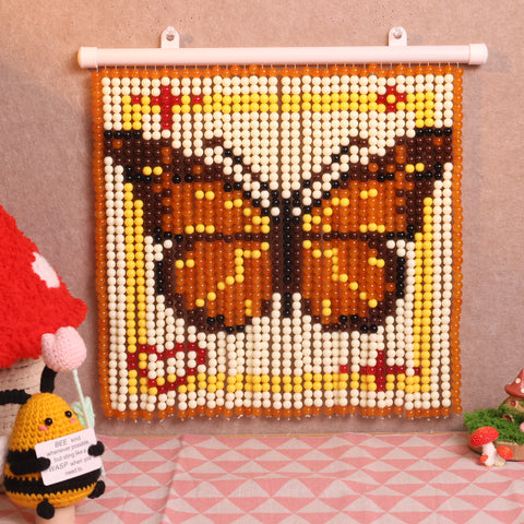 DIY Monarch butterfly Beaded Curtain Kit by Arteora
