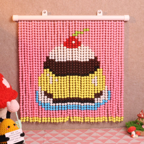 DIY cake Beaded Curtain Kit by Arteora