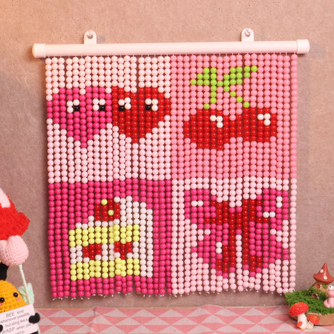 DIY Cherry Beaded Curtain Kit by Arteora