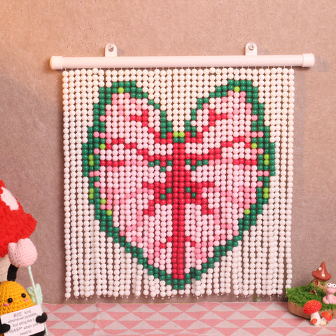 DIY Monstera leaf Beaded Curtain Kit by Arteora