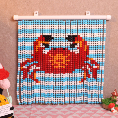 DIY Crab Beaded Curtain Kit by Arteora