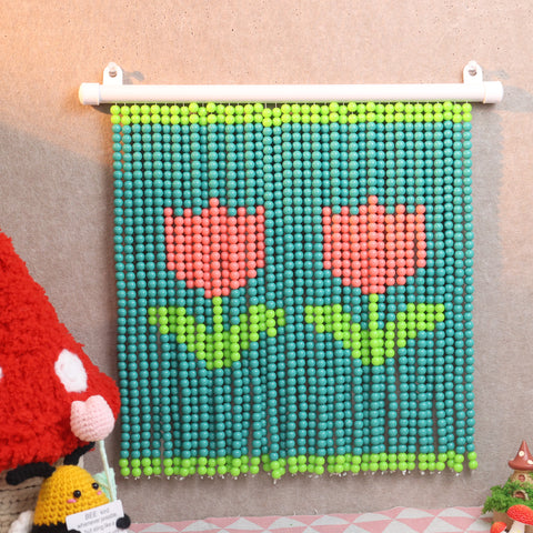 DIY Tulip Beaded Curtain Kit by Arteora