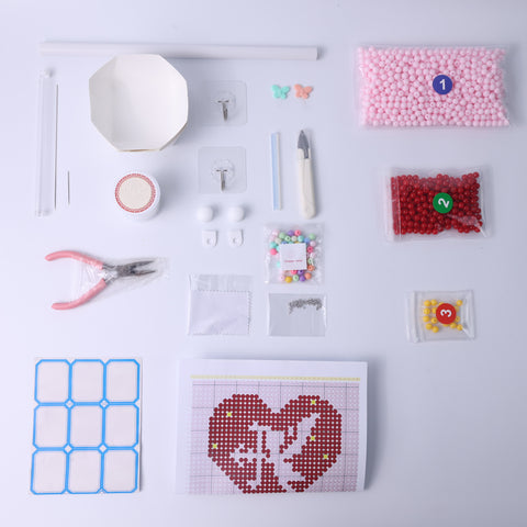 DIYCupid Heart Beaded Curtain Kit by Arteora