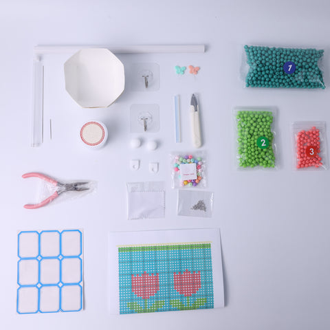 DIY Tulip Beaded Curtain Kit by Arteora
