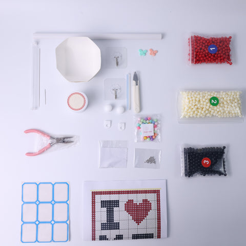 DIY LOVE  Beaded Curtain Kit by Arteora