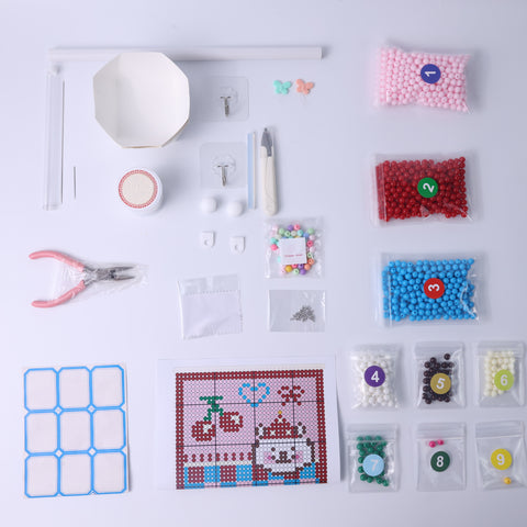 DIY Cherry bear Beaded Curtain Kit by Arteora