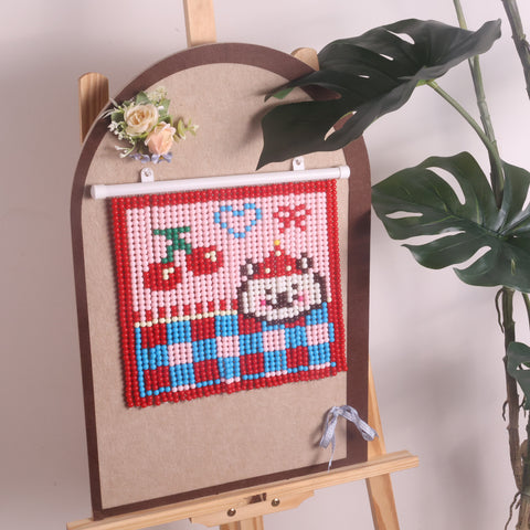 DIY Cherry bear Beaded Curtain Kit by Arteora