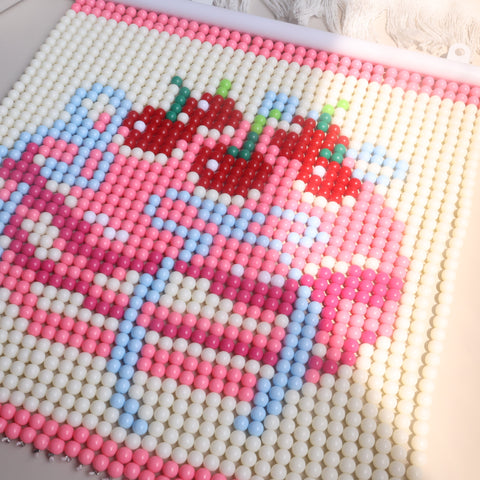 DIY cake Beaded Curtain Kit by Arteora