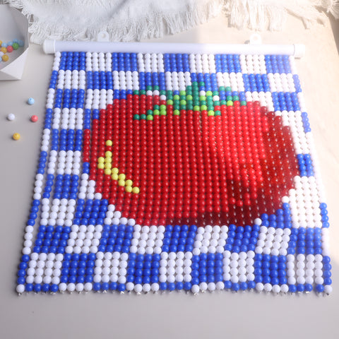DIY Lattice tomatoes Beaded Curtain Kit by Arteora