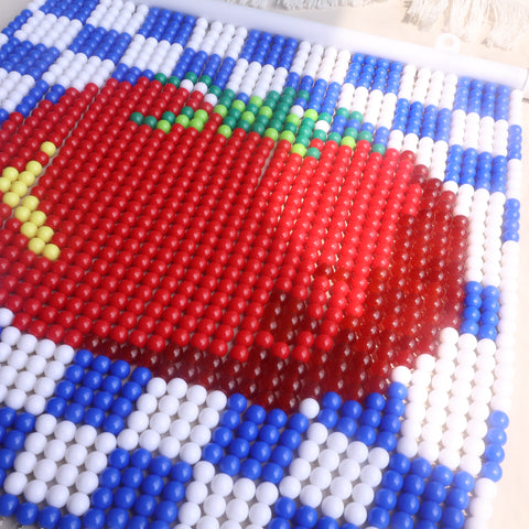 DIY Lattice tomatoes Beaded Curtain Kit by Arteora