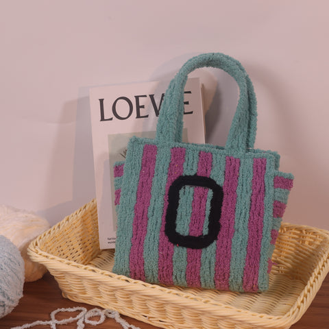 DIY Weaving Kit – Letter O Striped Mesh Bag by Arteora™