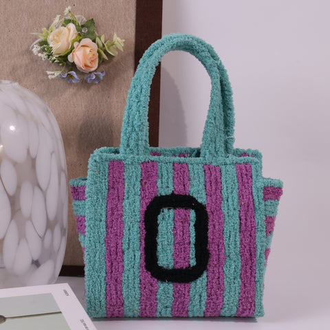 DIY Weaving Kit – Letter O Striped Mesh Bag by Arteora™