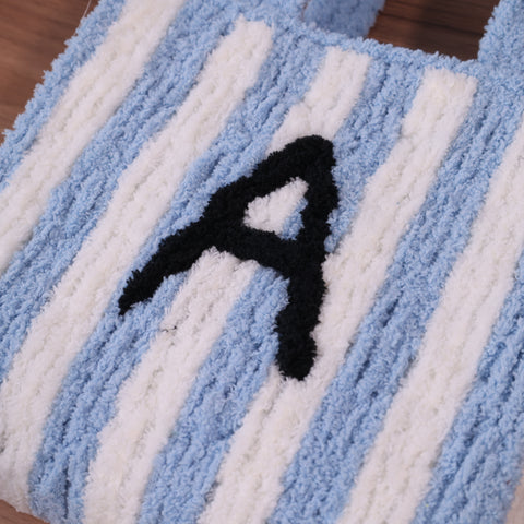 DIY Weaving Kit – Letter A Striped Mesh Bag by Arteora™