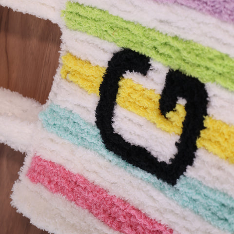 DIY Weaving Kit – Letter G Striped Mesh Bag by Arteora™